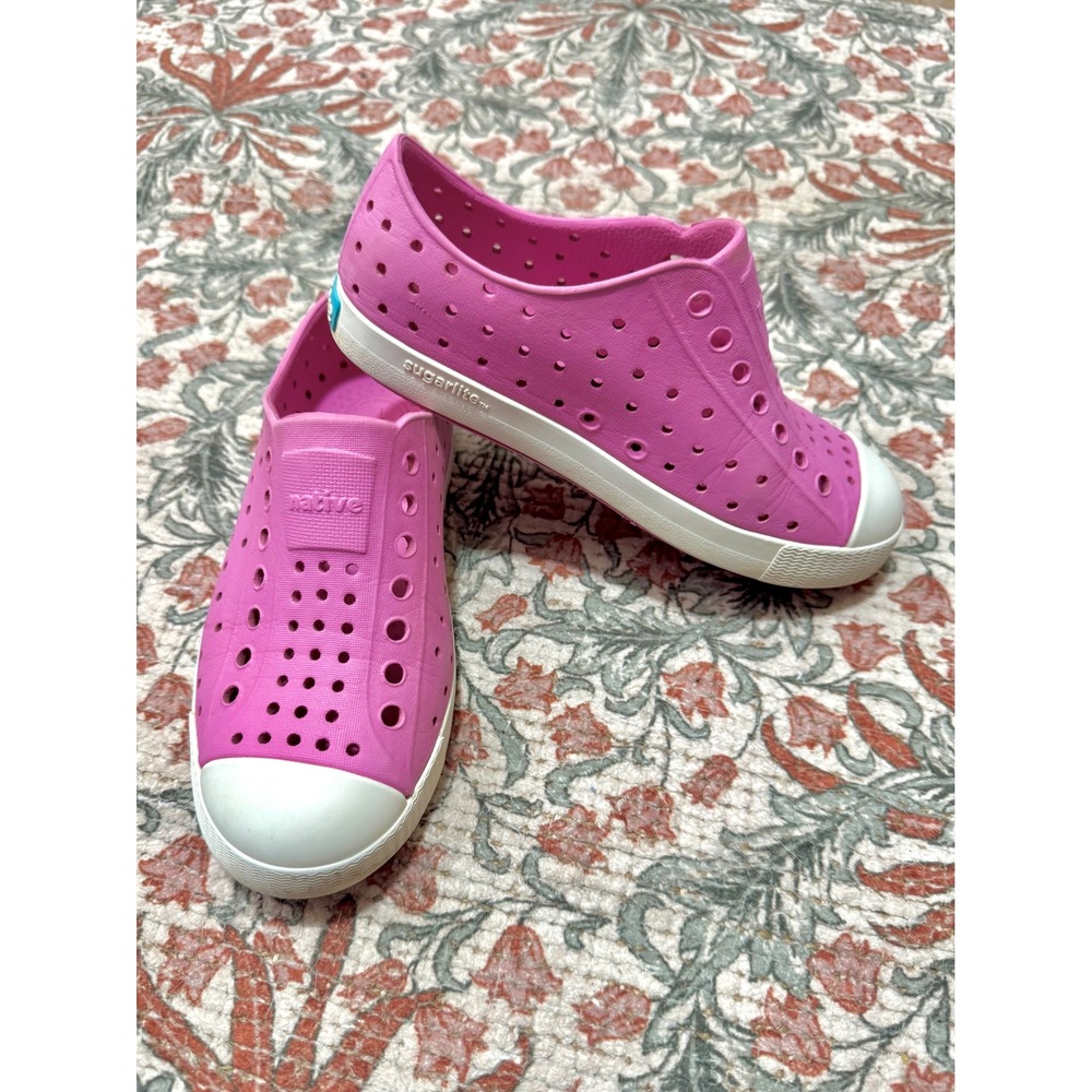 Native Jefferson Sugarlite Kids Pink Slip On Water Shoes C13